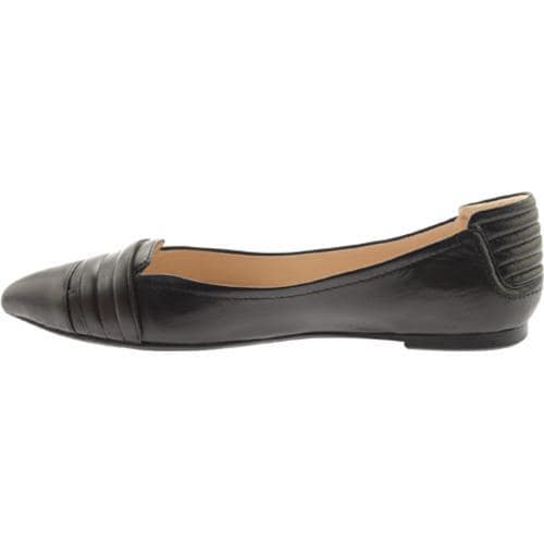 Women's Nine West Saramarie Black Talko Kid Leather Nine West Flats