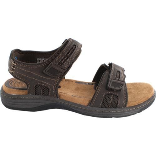 Men's Nunn Bush Regan Brown Crazy Horse Nunn Bush Sandals