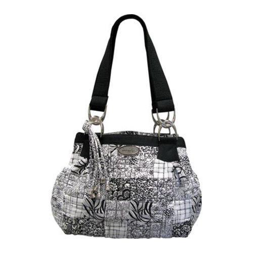 Womens Donna Sharp Cindy Bag Salt   Pepper