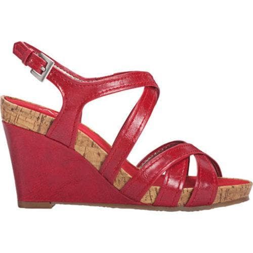 Women's A2 by Aerosoles Candyplush Red Faux Leather A2 by Aerosoles Wedges