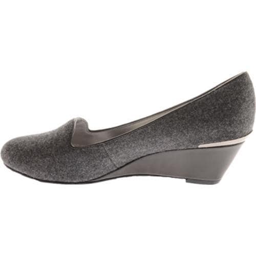 Women's Anne Klein Aliana Grey Fabric Anne Klein Wedges