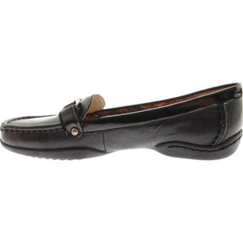 Women's Anne Klein Cailley Black Leather Anne Klein Slip ons