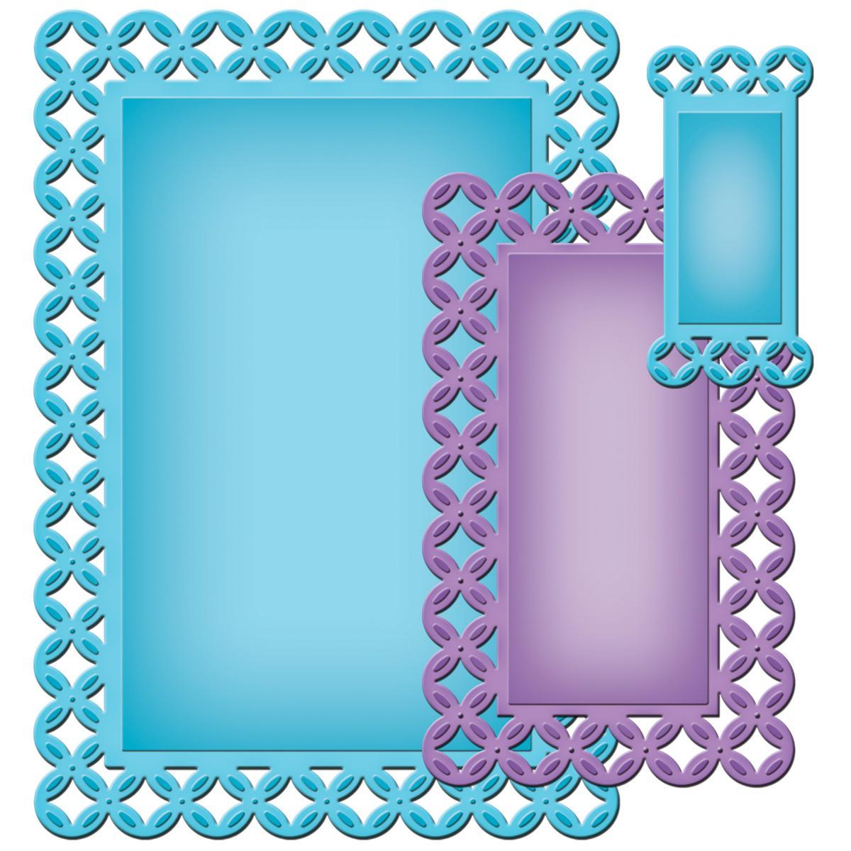 Spellbinders Nestabilities 5 X7 Card Creator Dies  Fanciful Lattice