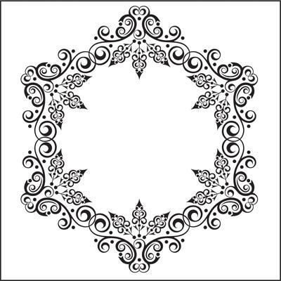 Nellies Choice Festive Embossing Folder 5.125 X5.125  Christmas Round 1