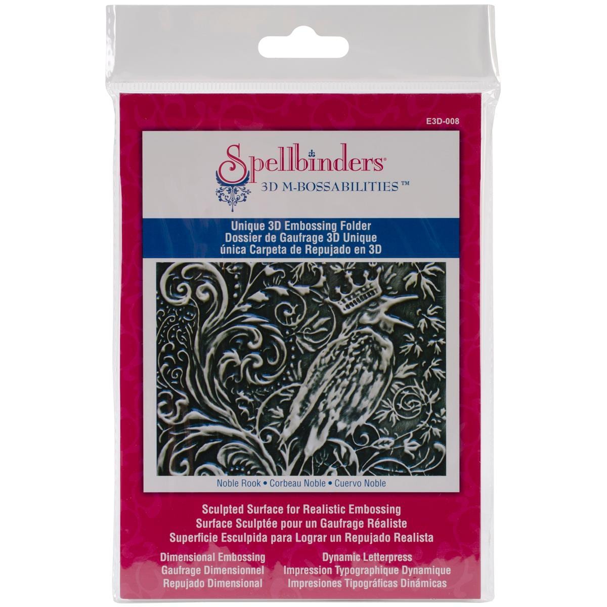 Spellbinders M bossabilities 3d Embossing Folder  Noble Rook