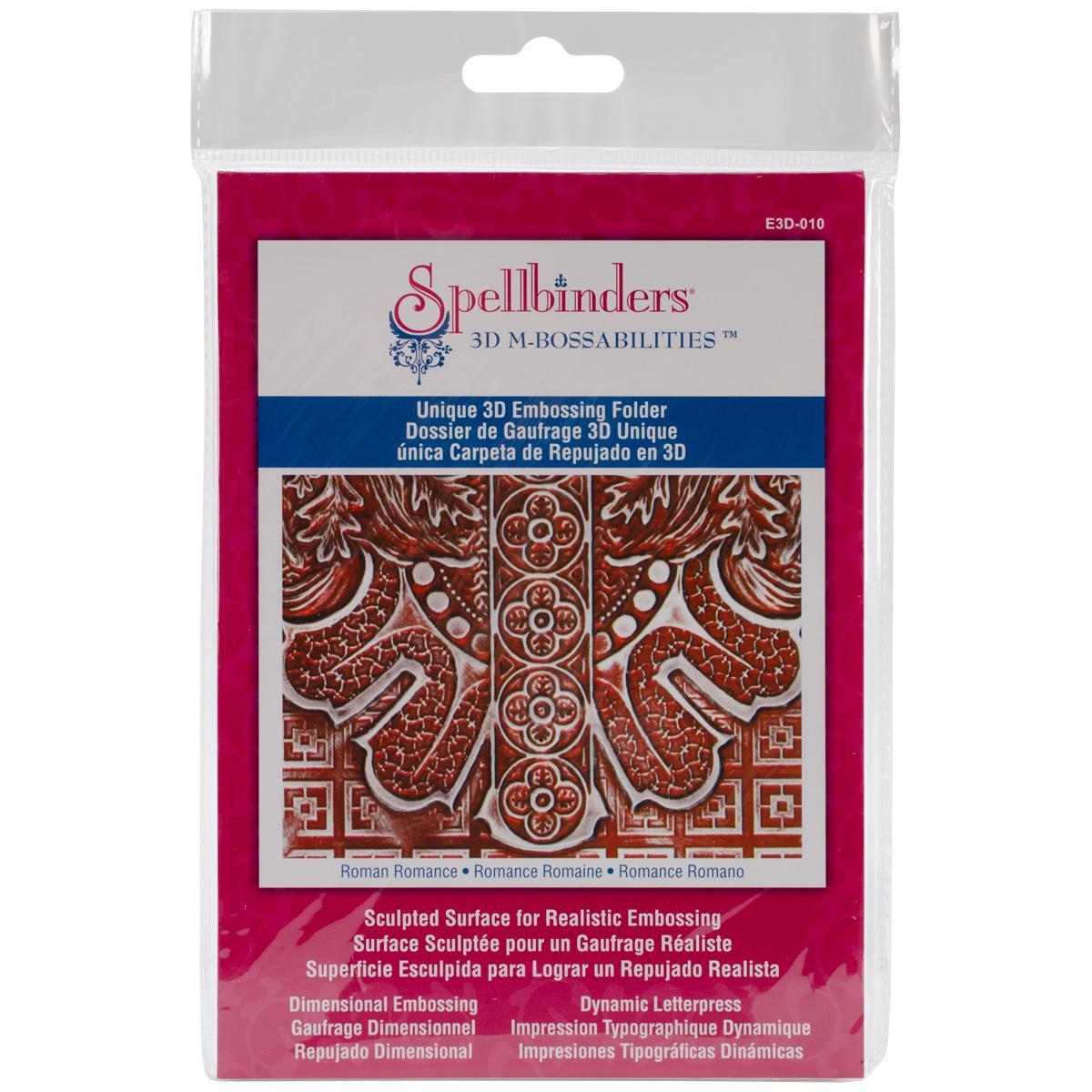 Spellbinders M bossabilities 3d Embossing Folder  Roman Romance