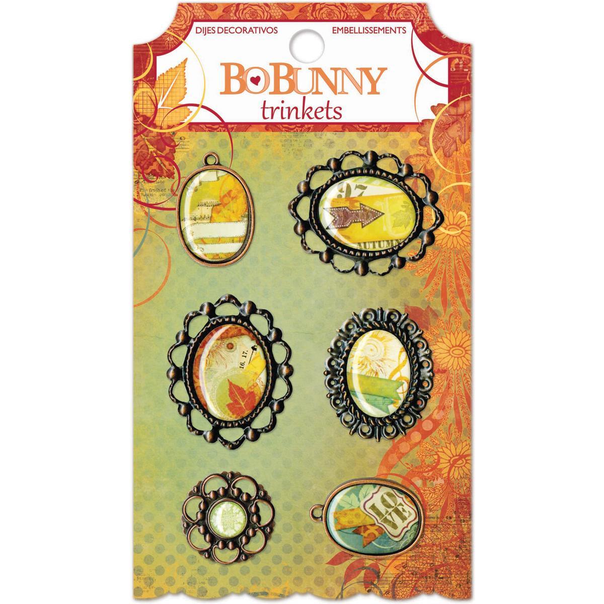 Autumn Song Trinkets Embellishments 6/pkg