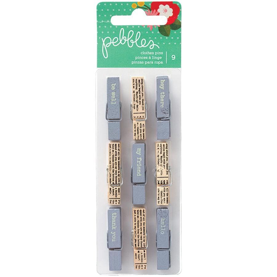 From Me To You Mini Clothes Pins 9/pkg