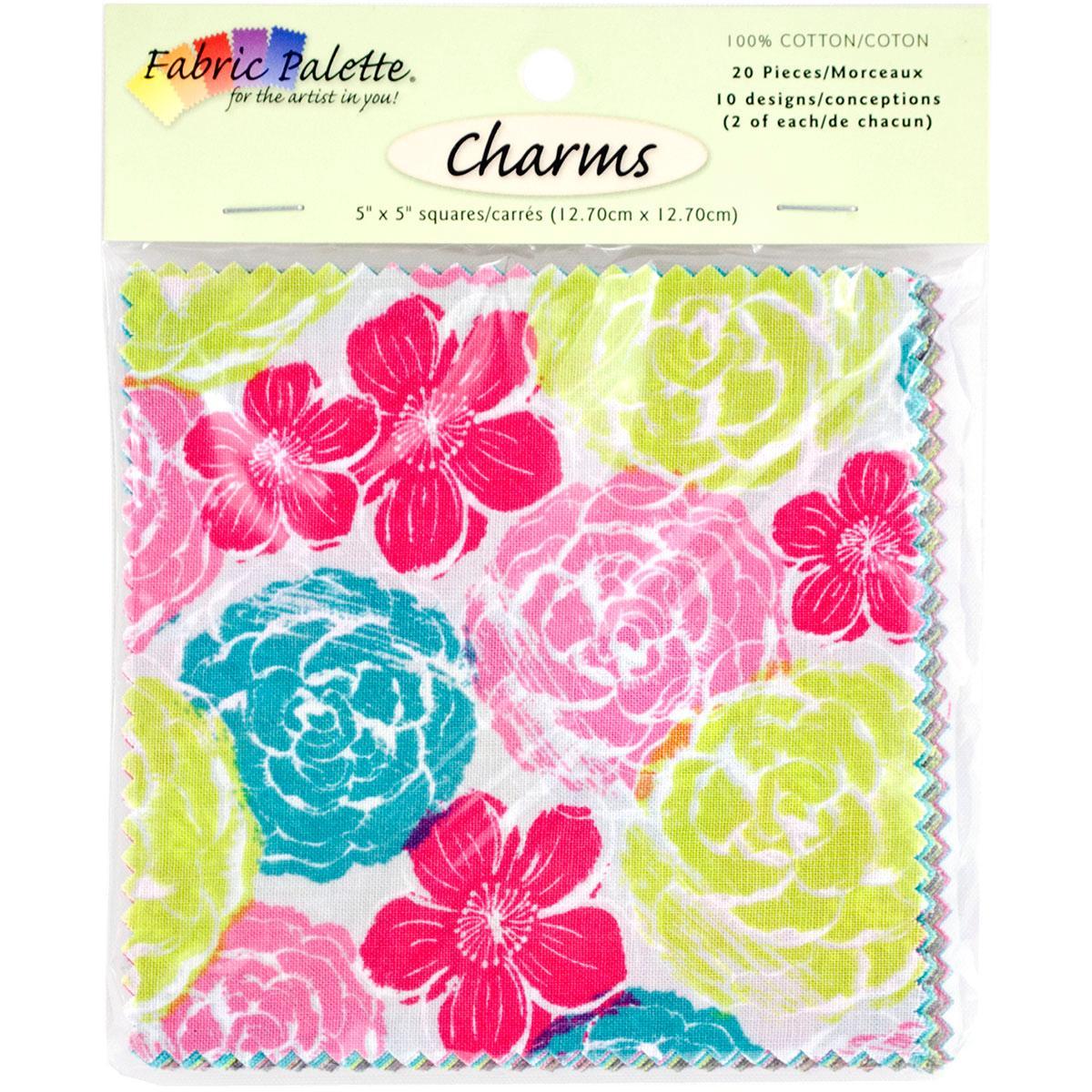 Fabric Palette Charm Pack 5 X5 Cuts 100 Cotton 20/pkg   Kingston