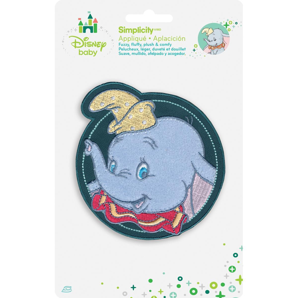 Disney Dumbo In Circle Iron on Applique