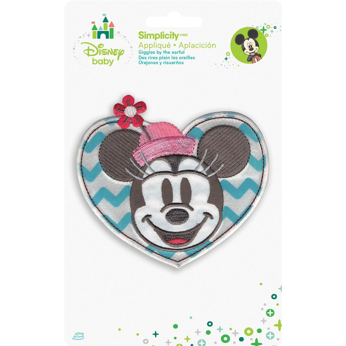 Disney Mickey Mouse Minnie In Heart Iron on Applique