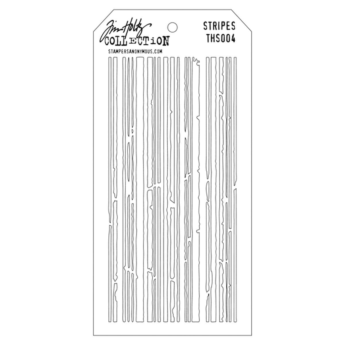 Tim Holtz Layered Stencil 4.125 X8.5  Stripes