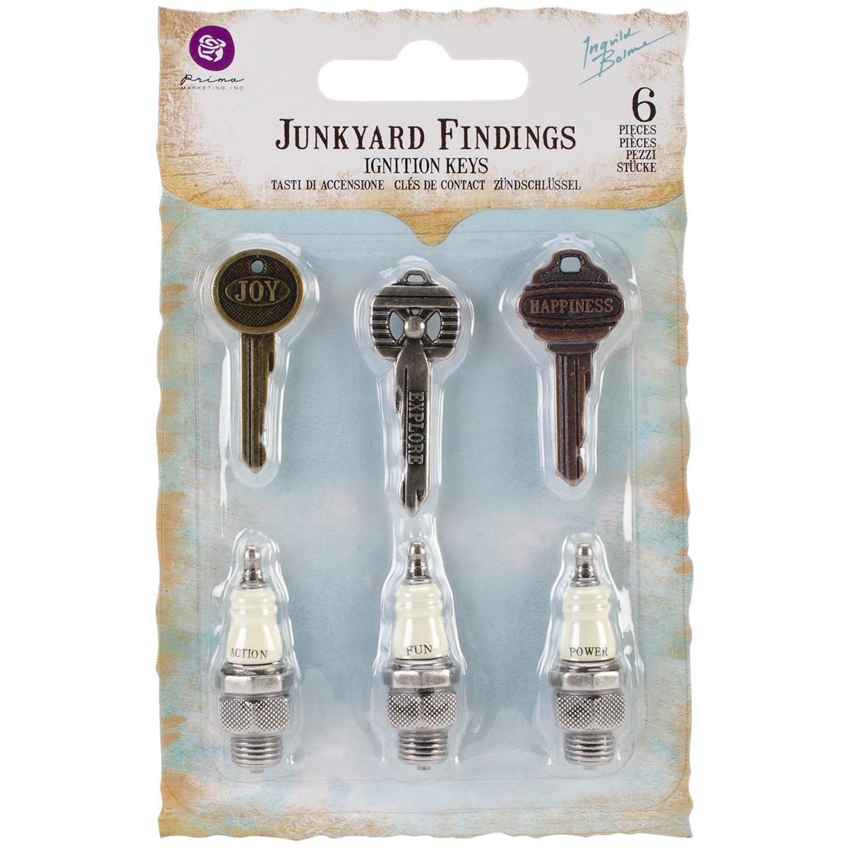 Junkyard Findings Metal Embellishments  Ignition Keys