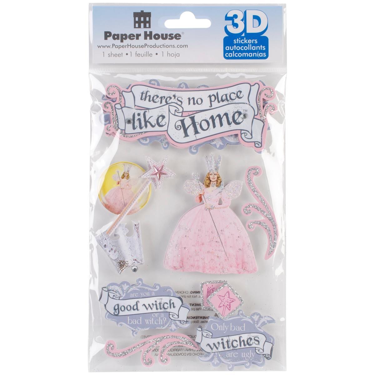 Paper House 3 d Sticker  Oz  Glinda