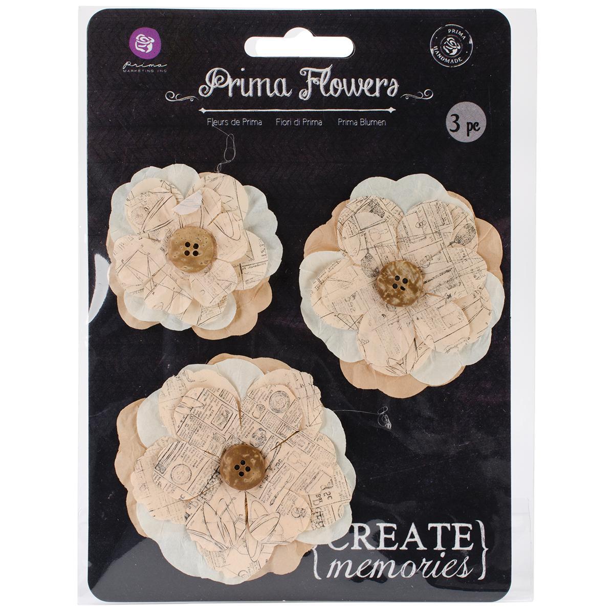 Perdu Mulberry Paper Flowers 1 To 2.75 3/pkg