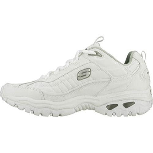 Men's Skechers Energy After Burn White Leather (W) Skechers Athletic