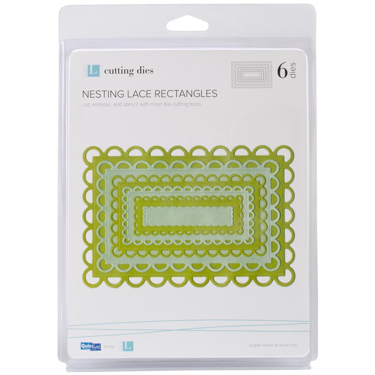 Lifestyle Nesting Dies  Lace Rectangles, 6 Dies