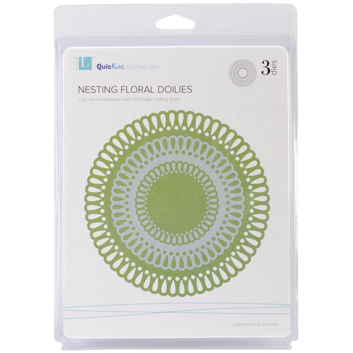 Lifestyle Nesting Dies  Floral Doilies, 3 Dies