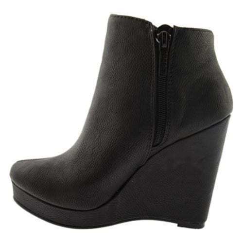 Women's Michael Antonio Milena Black Polyurethane Michael Antonio Boots