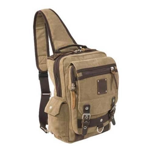 Laurex Urban Style Sling Backpack Khaki