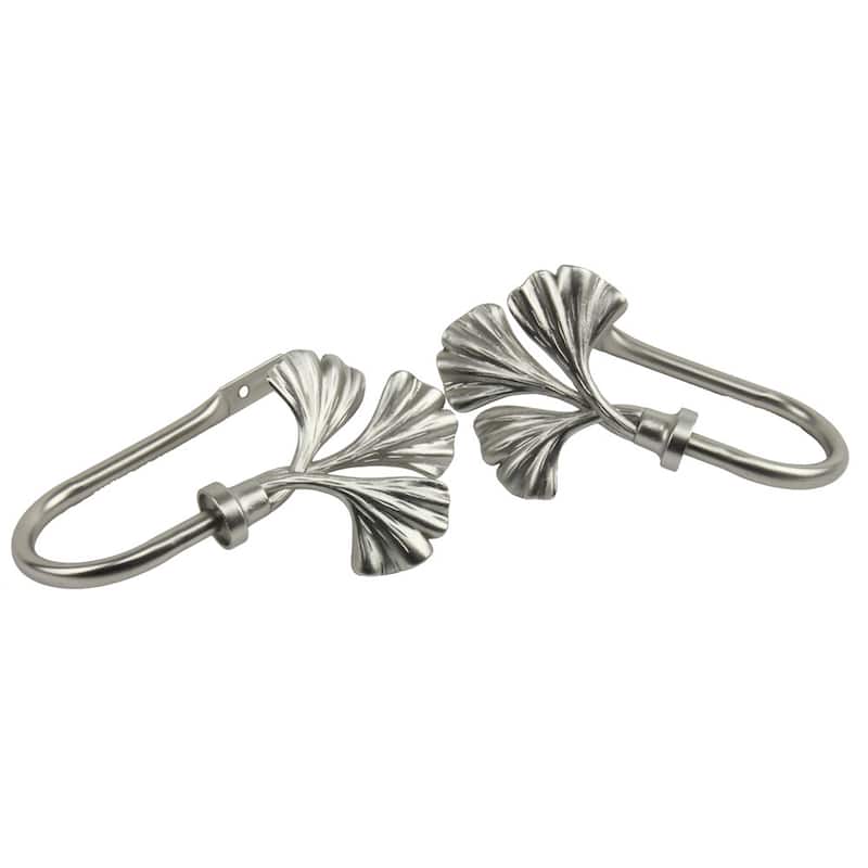InStyleDesign Satin Nickel Luck Curtain Holdback Set (Set of 2) - n/a