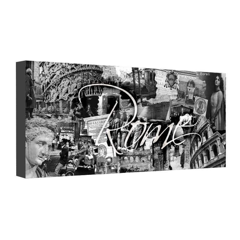Vintage Rome' City Wrapped Canvas Wall Art