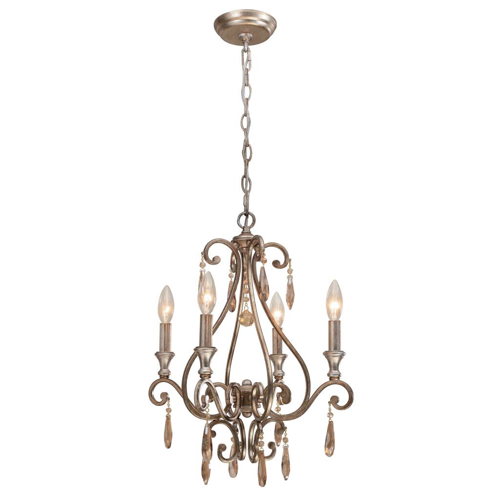 Shelby 4-light Distressed Twilight Mini Chandelier