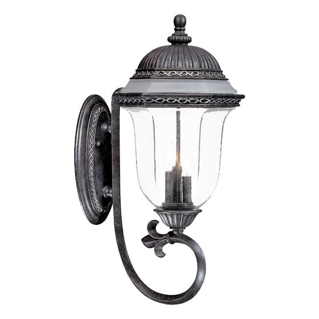 Wall mount 3 light Outdoor Stone Light Fixture