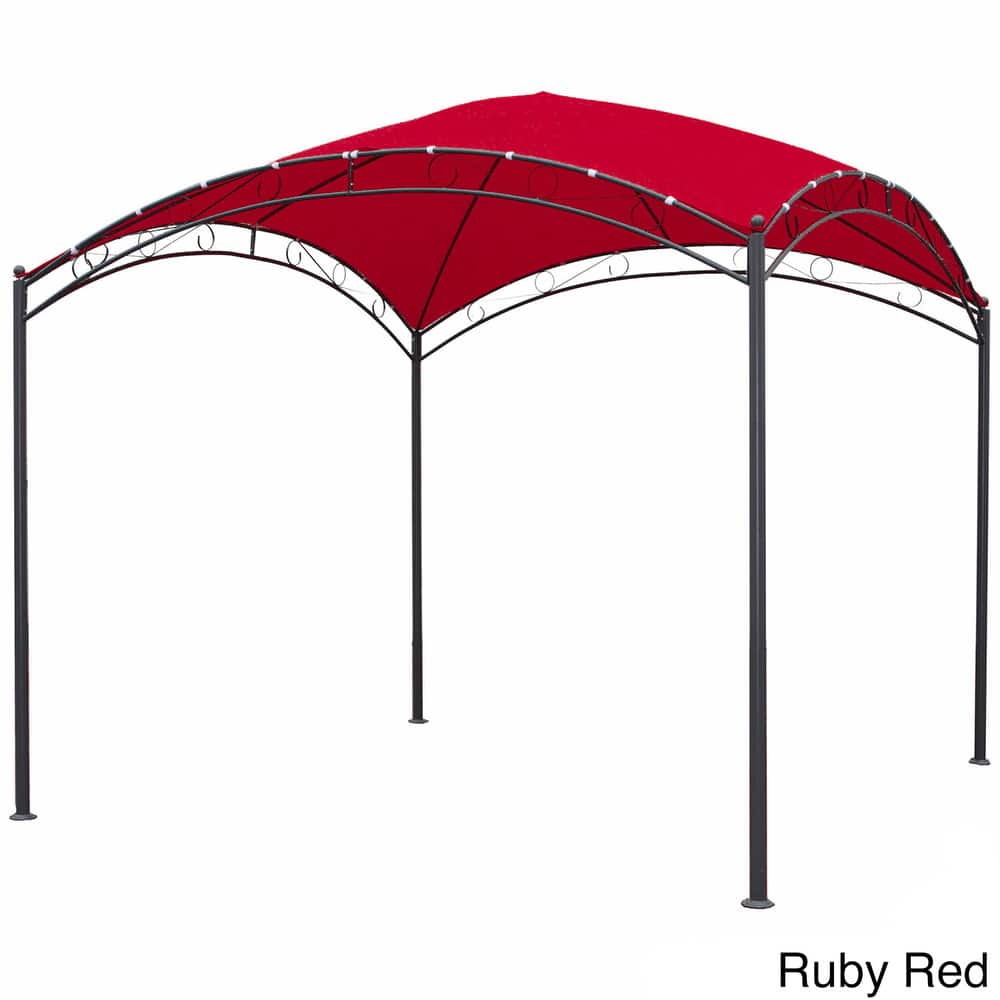 St. Kitts 10-foot Steel/ Polyester Fabric Square Dome-top Gazebo