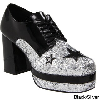 Funtasma Men's 'Glamrock-02' Glitter Stacked Platform Disco Shoes ...