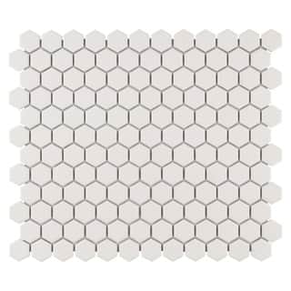 Off White Tile Find Great Home Improvement Deals Ping At Somertile 10 25x12 Inch Manhattan Hex Antique White Unglazed Porcelain Mosaic Floor And Wall Tile
