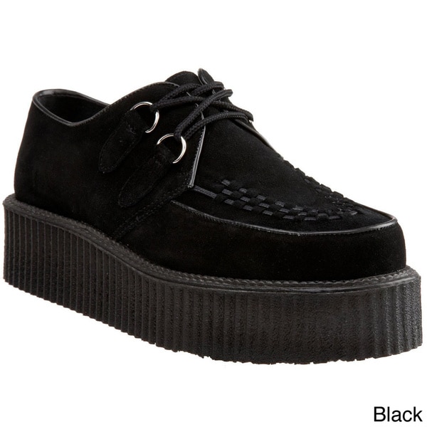 Demonia Unisex 'Creeper 402S' Suede Rockability Oxford Shoes Demonia Oxfords