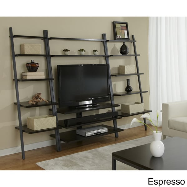 Leaning ladder tv deals stand