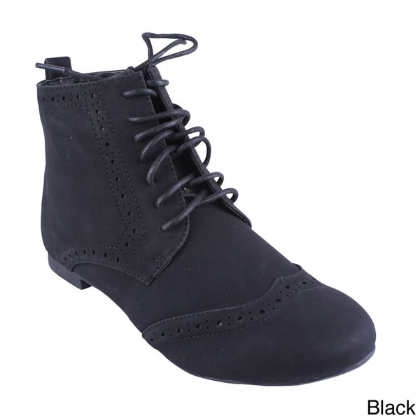 Anna 'ROSY 1' Women's Lace up Booties Booties