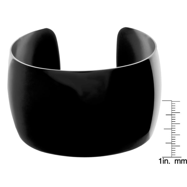 black cuff bracelet