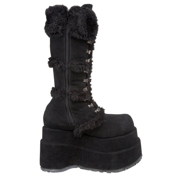 Black Suede Calf Boots - Overstock 