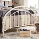 preview thumbnail 4 of 34, Lacey Round Curved Double Top Arches Victorian Iron Bed by iNSPIRE Q Classic