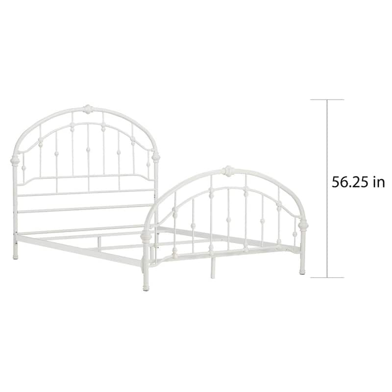 Lacey Round Curved Double Top Arches Victorian Iron Bed by iNSPIRE Q Classic