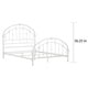 preview thumbnail 12 of 34, Lacey Round Curved Double Top Arches Victorian Iron Bed by iNSPIRE Q Classic