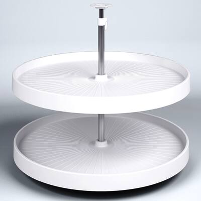 Vauth-Sagel Lazy Susan and White Round Rotating Trays