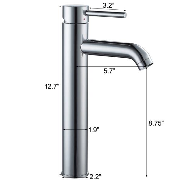 Elite High-temperature Rectangular Ceramic Bathroom Sink and Faucet Combo