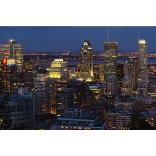 Structube Montreal Night Scene Print