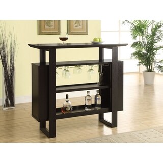 Cappuccino Modern Wooden Bar - Bed Bath & Beyond - 8303483