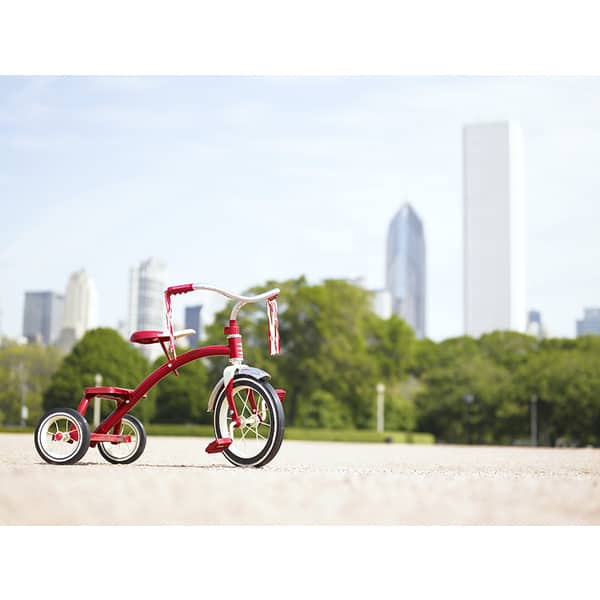 Siri Stafford 'Red Tricycle in Park, Chicago, Illinois' Photography Canvas Print Bed Bath