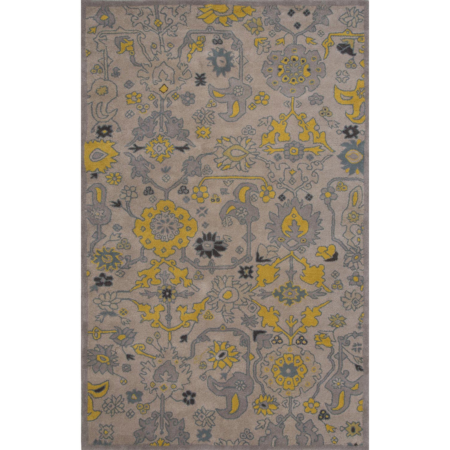 Hand tufted Soft Ivory Wool Rug (8 X 10)