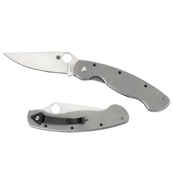 Spyderco Military Model Titanium C36Tip Plainedge Knife