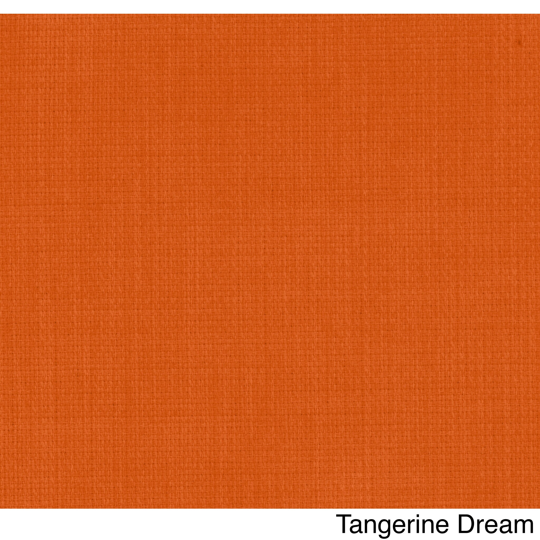 Blazing Needles 60 x 19 in. Solid Outdoor Spun Polyester Bench Cushion,  Tangerine Dream 
