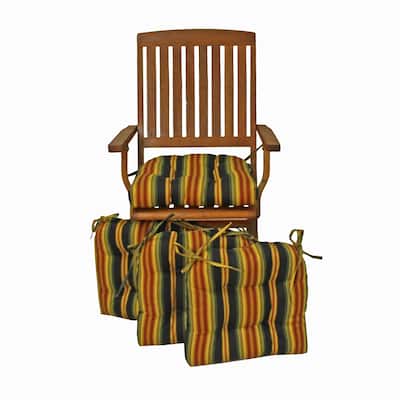 Blazing Needles 16-inch Indoor/Outdoor Chair Cushion (Set of 4) - 16" x 16"