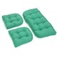 Blazing Needles All-Weather Bench Cushion Set (Set of 3) - Thumbnail 4