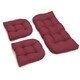Blazing Needles All-Weather Bench Cushion Set (Set of 3) - Thumbnail 6